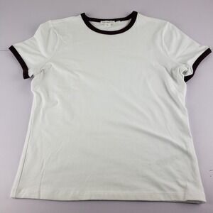 Good American T-Shirt Women's XL White Crew Neck Short Sleeve Super Stretch Top